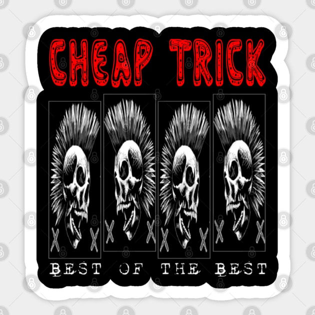 Cheap trick skull Sticker by Scom